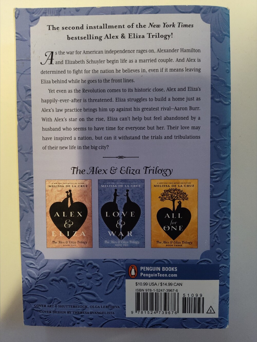 Alex & Eliza (Hardcover) AND Love & War (Paperback) by Melissa De La Cruz - Picture 7 of 8
